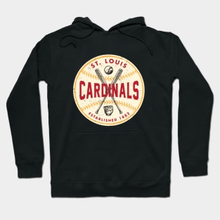 Vintage St. Louis Cardinals 3 by Buck Tee Originals Hoodie